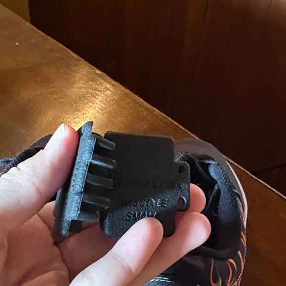 Heelys Kids' Black and Orange Flame Sneakers - Picture 5 of 5